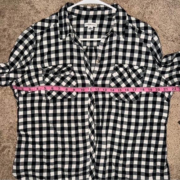Croft & Barrow Women’s Buffalo Checked Button Down Shirt Size xl - Picture 3 of 7